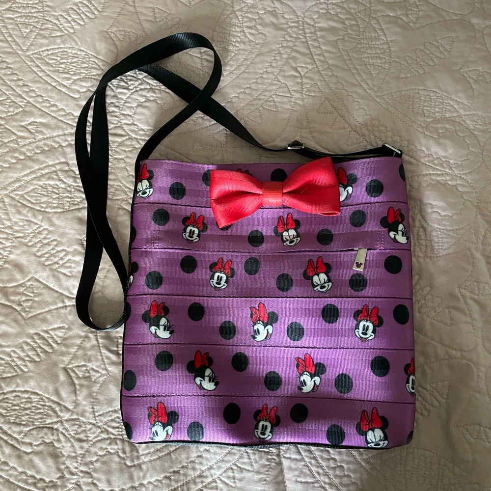 Purple Minnie Mouse Harvey’s Seatbelt Crossbody